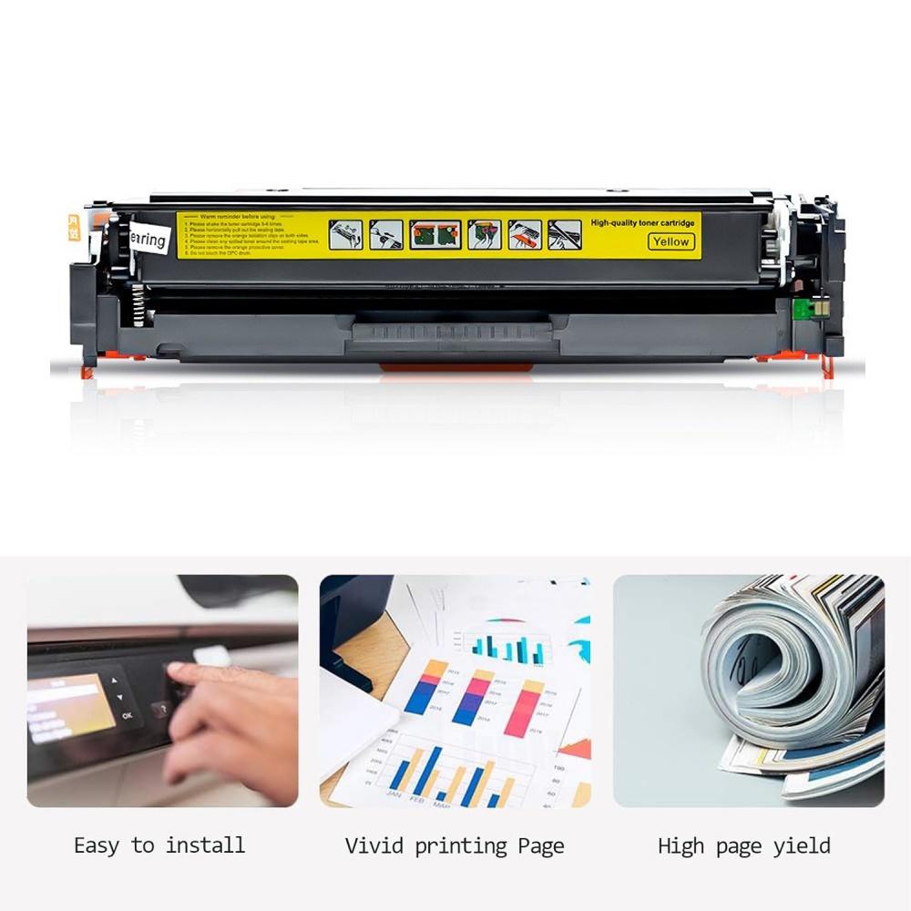 Yellow Toner Cartridges For HP207A W2212A Color Pro M255dw M255nw
