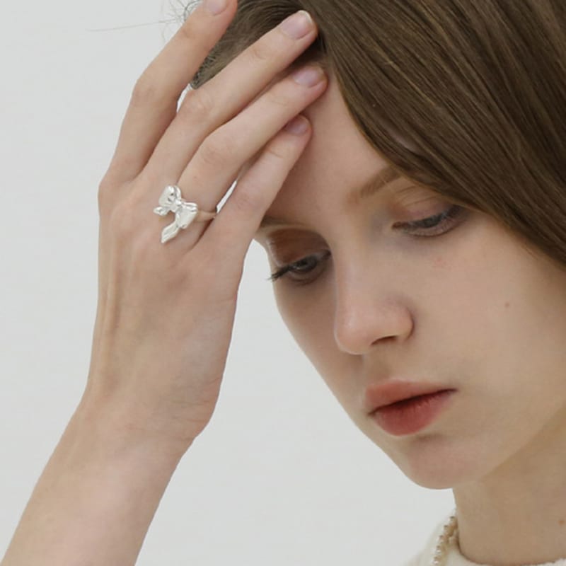 REINDEER [SILVER 925] HOLIDAY BOW ring 03