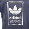 Adidas lata 90. Wyprodukowano w USA Stare logo Koniczynki Koszulka z krótkim rękawem 152 Granatowa Dziecięca Używana