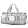 Pearlescent travel essential wet and dry separation exercise yoga fitness training bag maternity storage bag portable