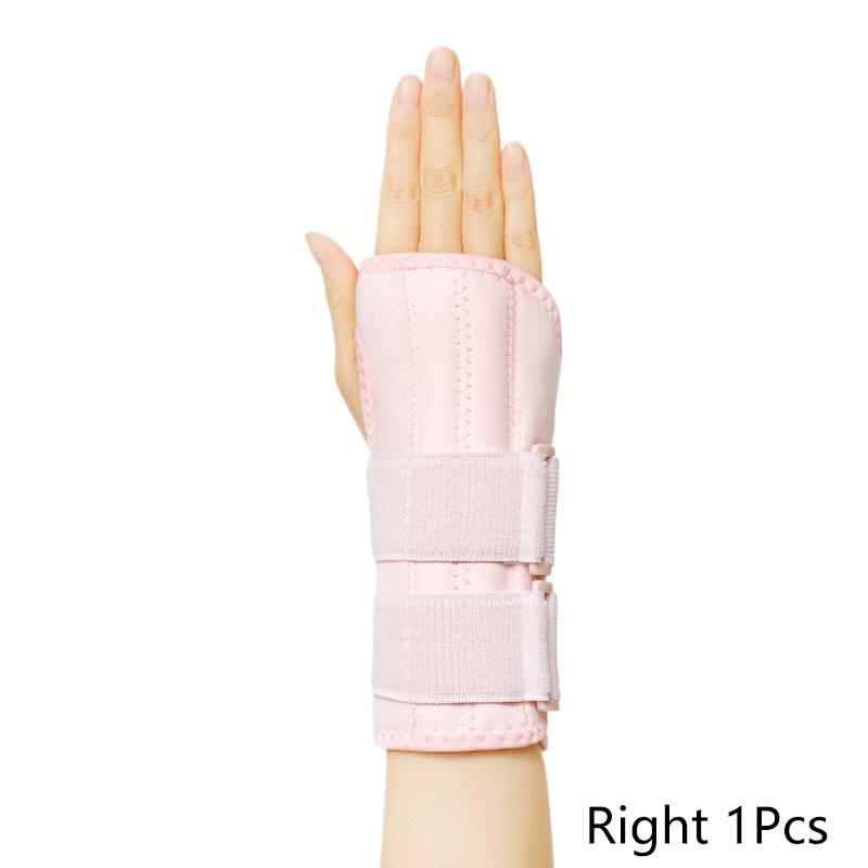 

1Pcs Flexible Splint Wrist Thumb Support Brace For Tendonitis Arthritis Breathable Thumb Protector Guard Right рожевий