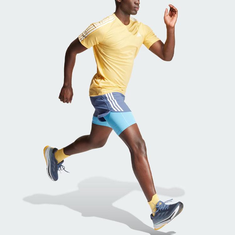 New Adidas T Shirt Men's Apricot Yellow IK4990
