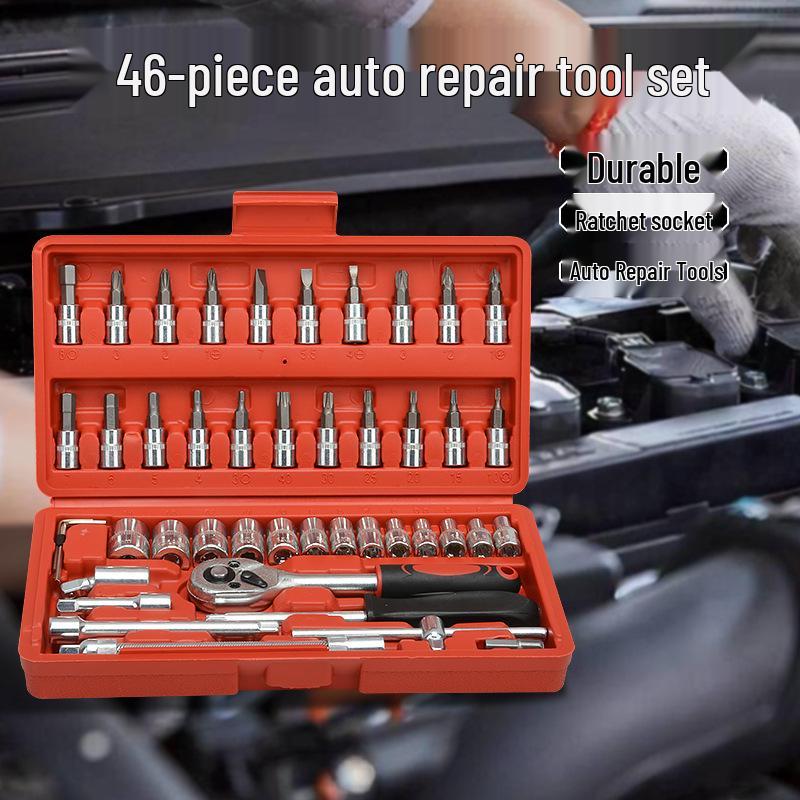 Ratchet Wrench Socket Set: Multi Car Repair Tool Kit
