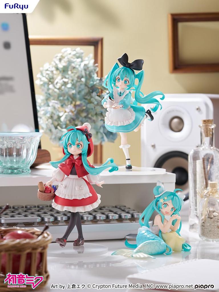 Furyu Desktop Fairy Hatsune Miku Little Red Riding Hood 160mm Finished Ver. Approx. Tall, Non-scale, Plastic, Painted, Figure. AMU-TNL0145