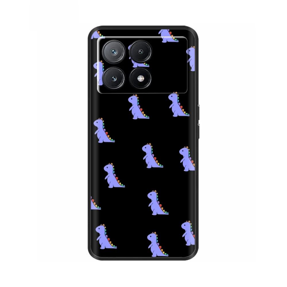 Case For Poco X6 Pro Phone Back Cover For Poco X6 Neo Pocox6 Pro 5G Soft Black Silicone Bumper Shockproof Protective Shell Cases