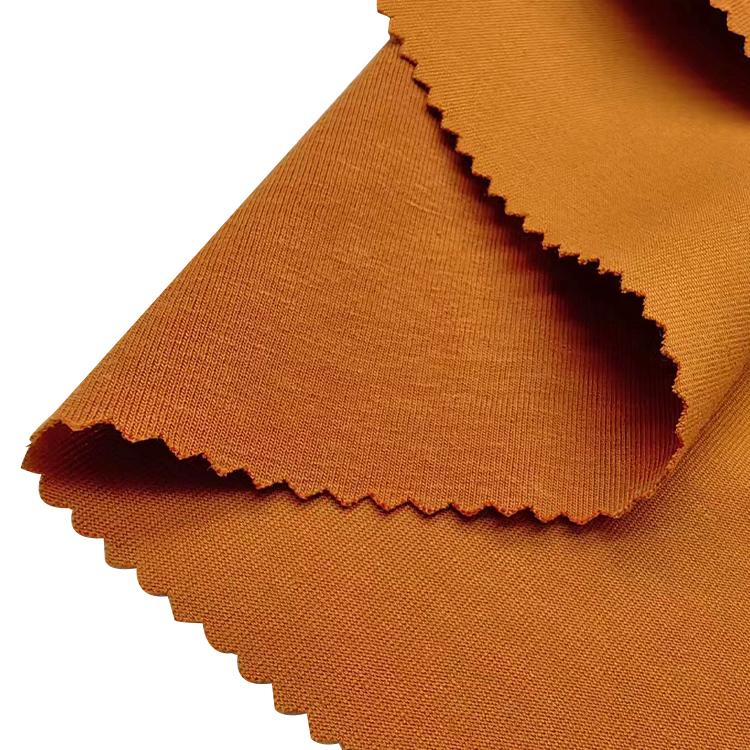 22019 New Developed 49% Organic Cotton 21% Hemp 30% SORONA Eco-Friendly Single Jersey Fabric for Bedding & Bags