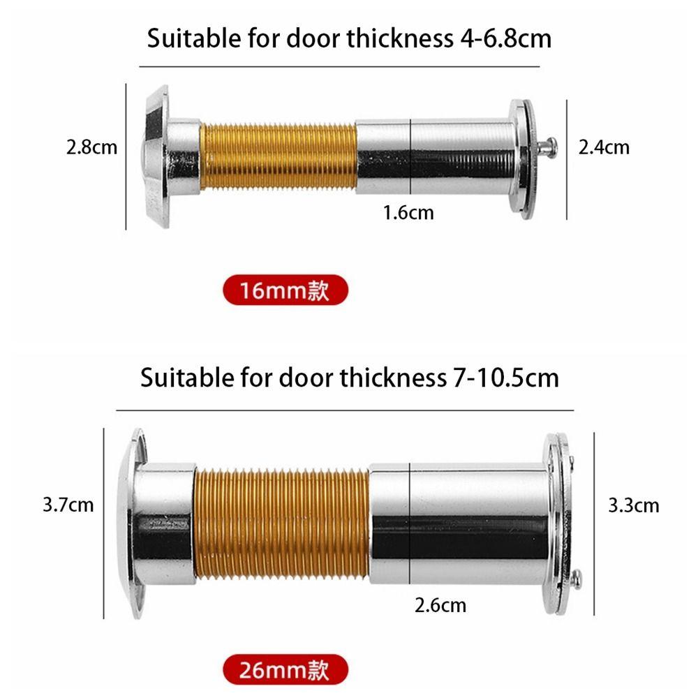 Anti-skid Hidden Cat Eyes Anti-peeping HD Glass Lens Security Security Door Cat Eye Door