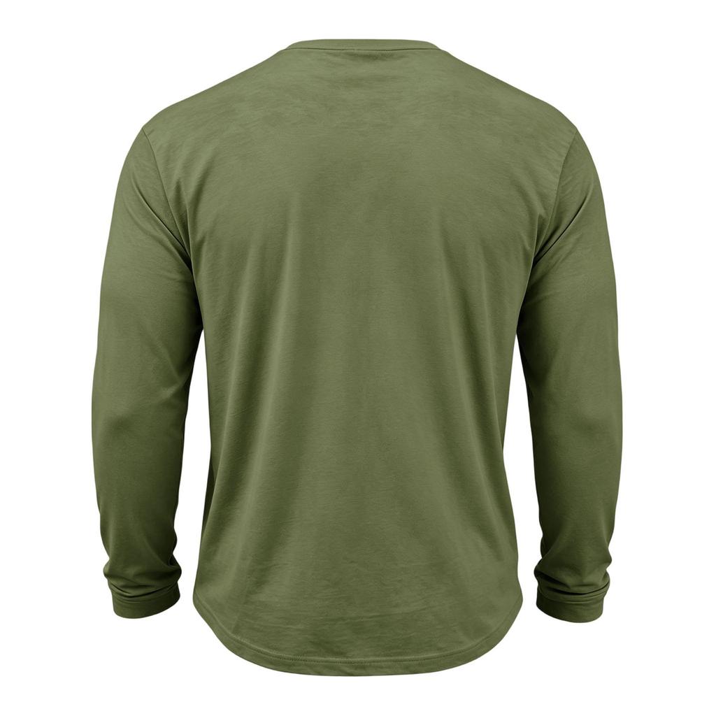 Men's Casual Long Sleeve Shirt Graphic Print Independence Day Style Lettering Design Crew Neck Comfortable Fit