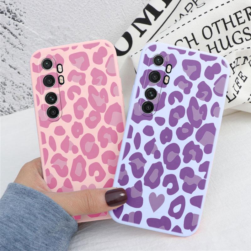 Cover For Xiaomi Note 10 Lite Phone Case Fashion Vintage Leopard Painted Shell Soft Silicone Funda For Xiaomi Note10 Lite Capa