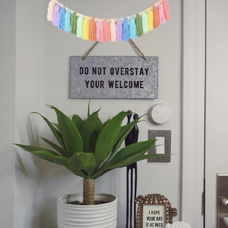 Wood Beads Garlands Farmhouses Wall Hangings Home Decorations DIY Handmade Garlands Wall Tassels Beads Pendants