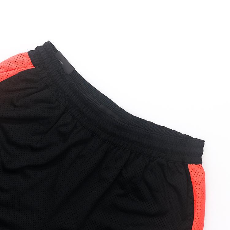 Air Jordan X Clot Mesh Shorts With Elastic Mid-Waist Men Bottoms Black Red AR8399-010