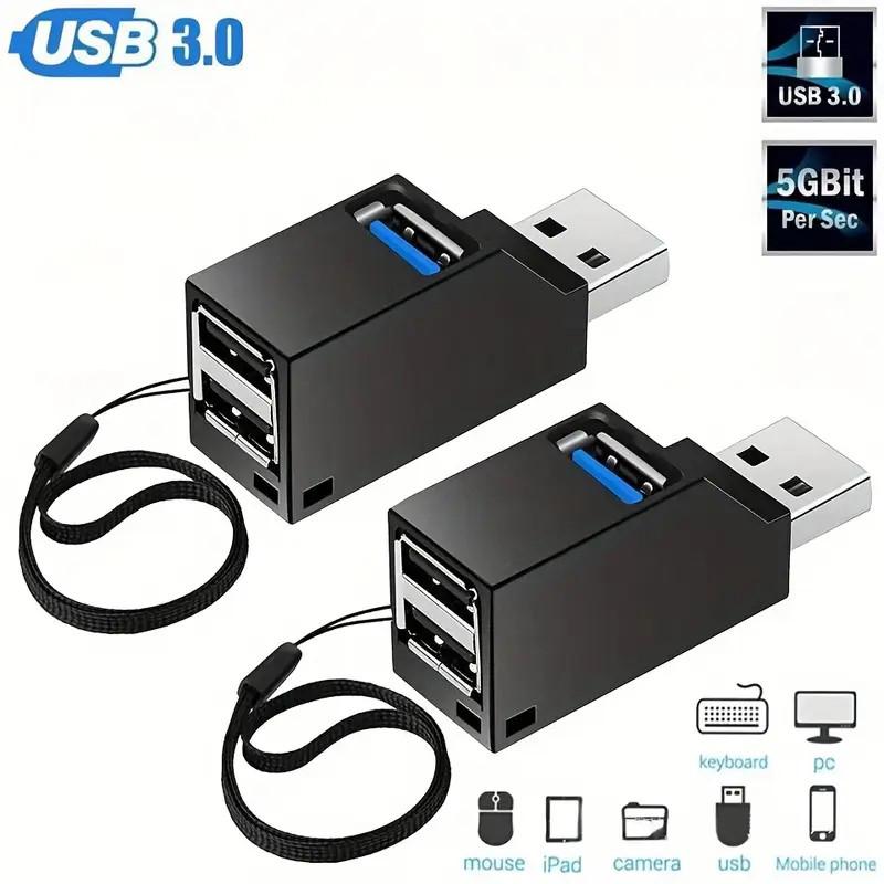 USB 3.0 HUB Extender Car Splitter Multi Port USB Hub 2.0 For PC Laptop Office Multi Function Reading Usb U Disk Charging Adapter