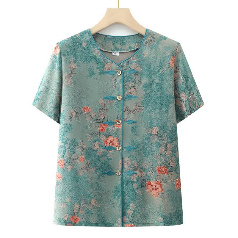 Elderly Women's Summer Short Sleeve Apparel