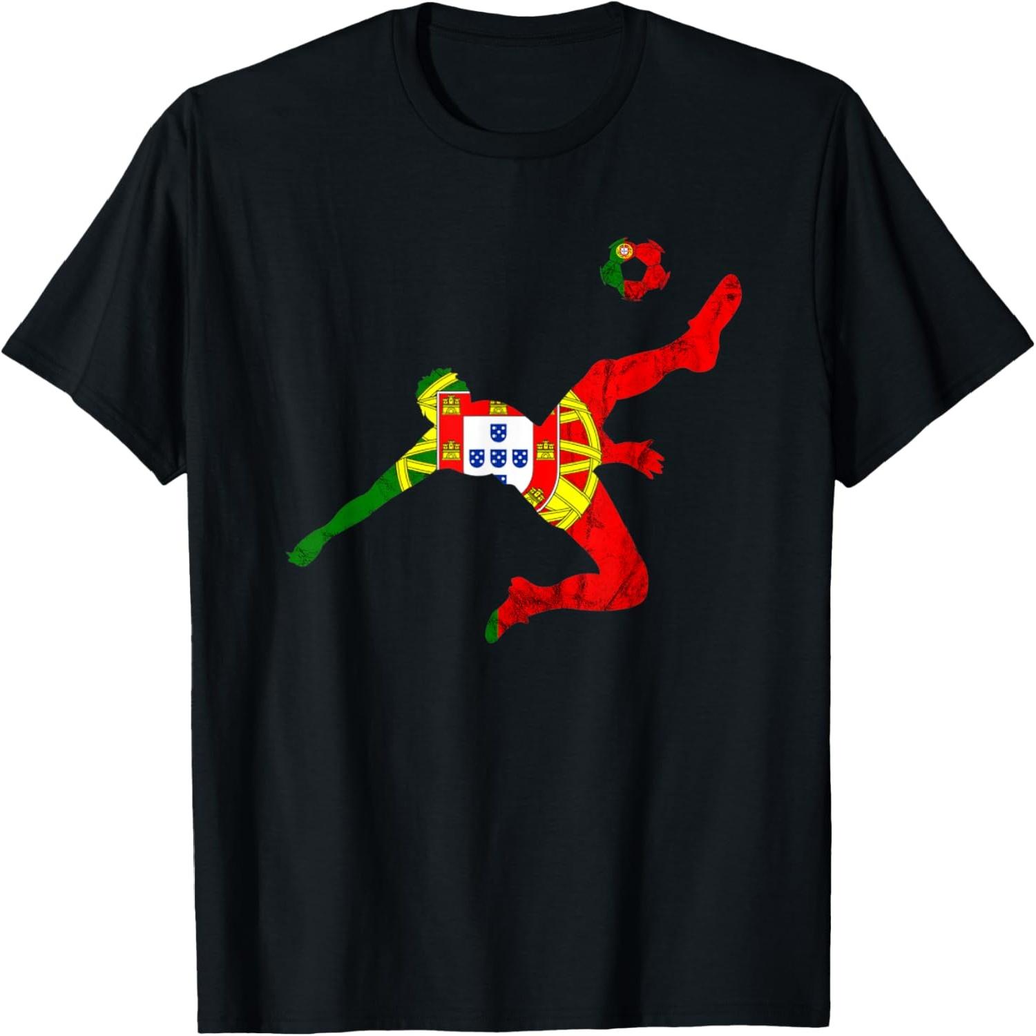Futebol Portuguese Flag Portuguese Soccer Player Portugal T-Shirt S