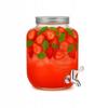 Glass Jar with Tap 4L with Metal Cap for Lemonade, Grill, Drinks, Water