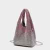 Cross-Border Rhinestone-Full Women's Evening Handbag: Shiny Diamond Inlaid Chain Shoulder/Crossbody Bag