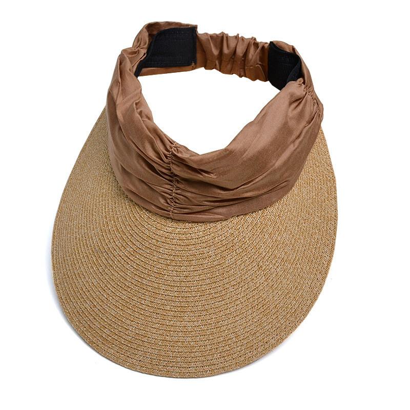 Summer Outdoor Sun Hat With Wide Brim Breathable Straw For Women Beach Casual