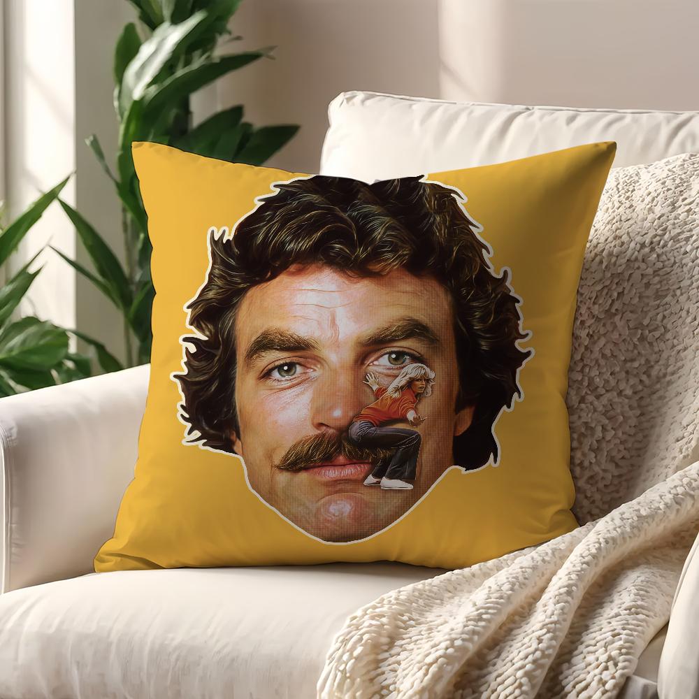Tom Selleck Magnum cushion cover Decoration Room Shop Car Best Home Office Coffee Pillow Sofa Printing Nordic Simplicity Hit