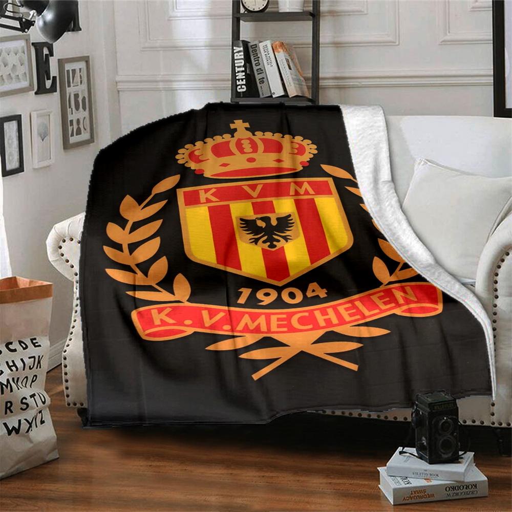 KV Mechelen Print Flannel Blanket High Quality Warm Comfortable Cover for All Seasons Perfect for Gifts Home Decor