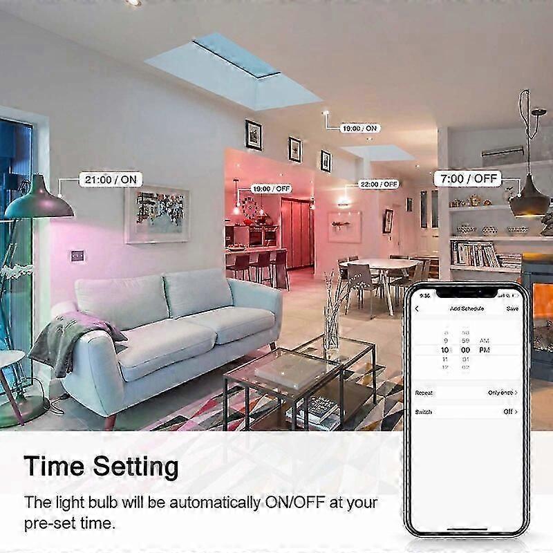 TUYA Wifi Smart GU10 Light Bulb Spotlight RGB+CCT 100-240V 4W Dimmable
