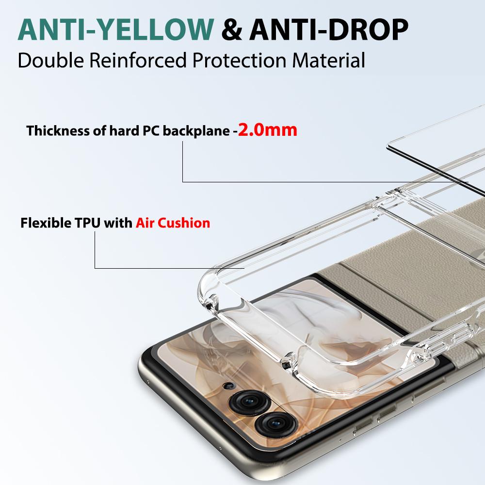 Airbag ShockProof Soft TPU+Arcylic Clear Back Phone Cases For Motorola Moto Razr 60 Ultra 60Ultra Razr Plus G Cover