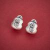 S999 Sterling Silver Chinese Money Bag Spacer Beads - DIY Bracelet/Necklace Copper Coin Accessories