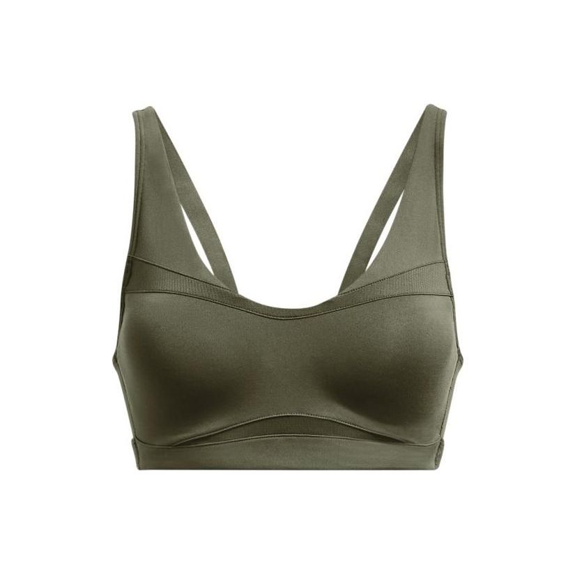 

Under Armour Smartform Evo однотонный амортизирующий спортивный бюстгальтер для тренировок женское нижнее белье зеленый 1373826-390 XS