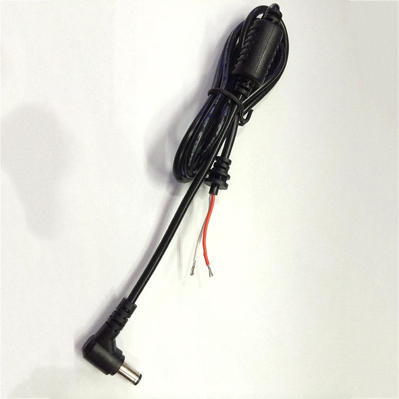 1.2m Pure Copper DC Elbow Power Cable 22 AWG, 5.5x2.5mm with Clip for Laptop Charging