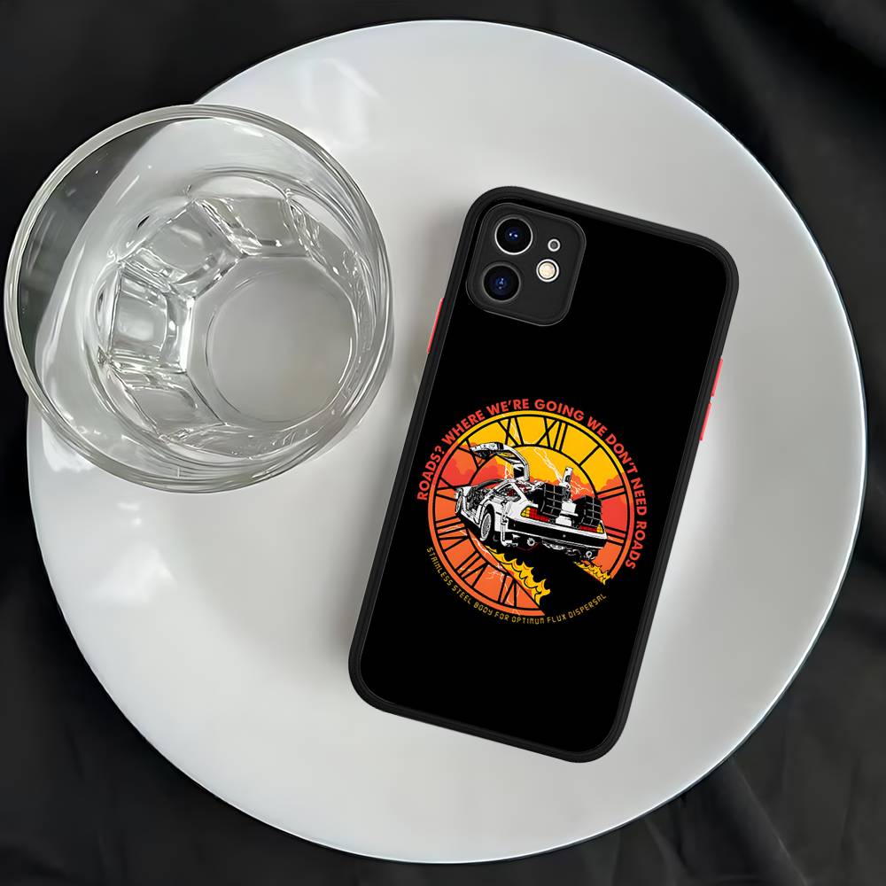 

Back To The Future Phone Case For IPhone 16 15 14 11 12 13 Pro Max Plus 12 XS Max Back Cover Matte Case iphone 16 pro