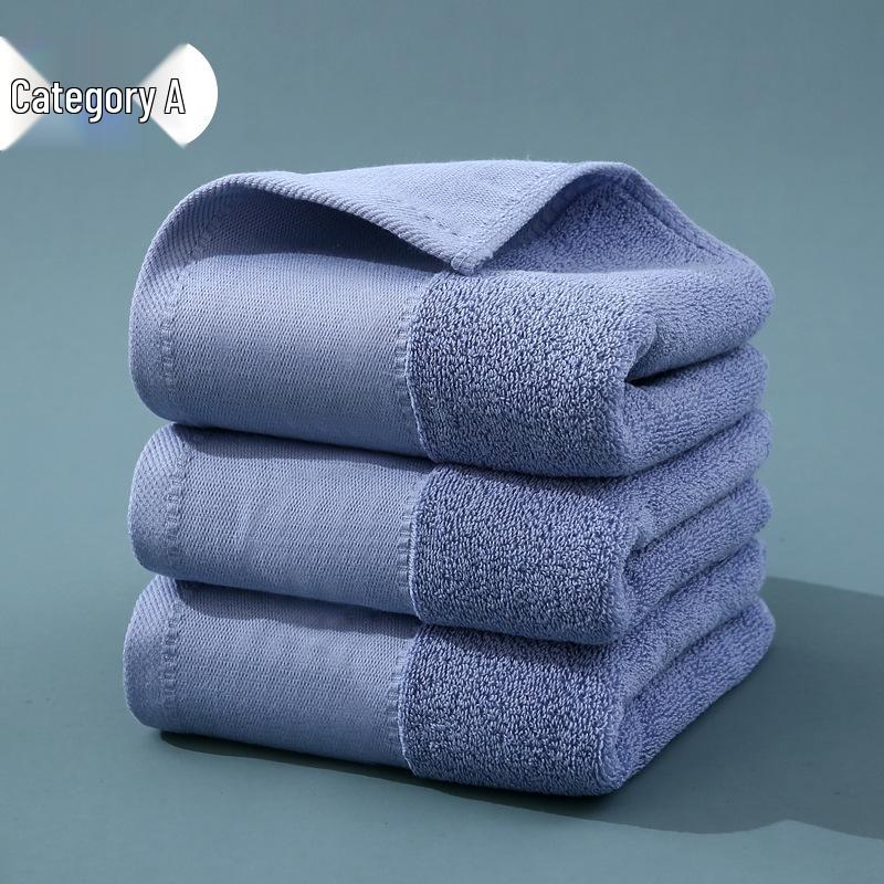 100% A-Grade Antibacterial Cotton Bath Towel - Thick, Soft, Absorbent, Quick-Drying, Adult Size Washcloth