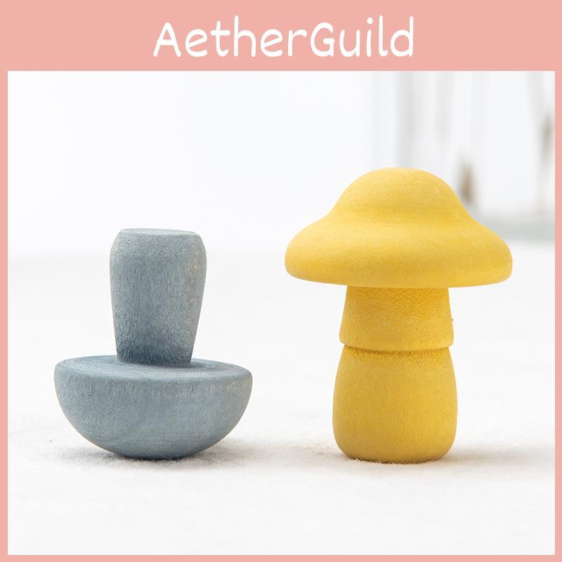 Early Wooden Childhood Mushroom Game For Children Focus And Brain Development