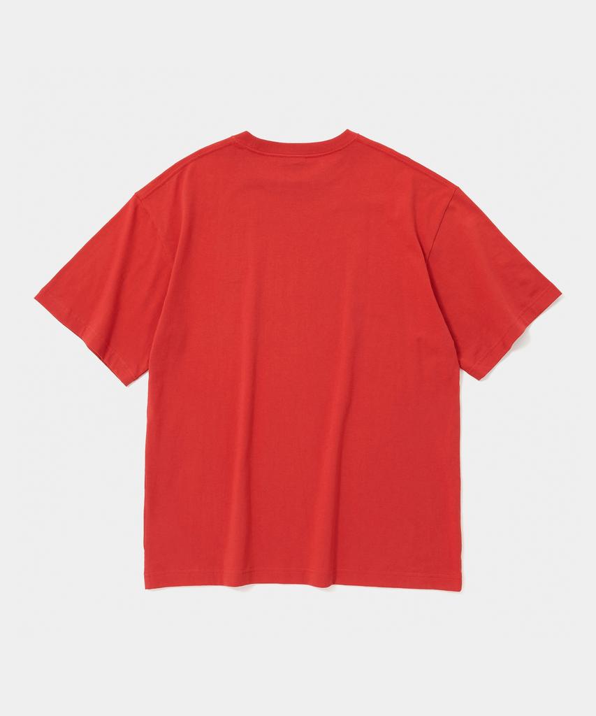 COLUMBIA UNIVERSITY Ny Street Tail Logo S/S T-Shirts Red