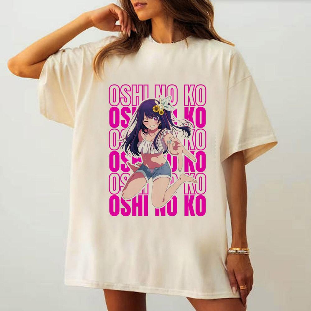 

Oshi No Ko tshirt University Psychedelic Women Vintage Classic Breathable tshirt anime Colorful Trendy Gothic streetwear 4XL
