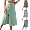 2026 Spring Solid Color Plus Size Women's Pleated Long Skirt with Elastic Waist