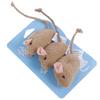 Cat Toy Imitation Plush Mouse 3 Pack Containing Cat Mint To Amuse Cat