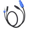 Extension Cable Fit for PowerCon Professional 23AWG AC Power 3 Pin XLR Signal Combo Cable for Stage Lighting Concerts