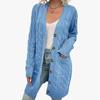 IHUASU Autumn and Winter Fashion Women's Outer Cardigan Jumper Women Fashion Long Single-breasted Casual Cardigan Jacket