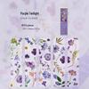 MomoPET Floral Journey Bookmark Collection: Semi-Transparent Page Clips with Four Seasons Flowers.
