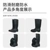 Water Shoes High Tube Non-slip Matte Black Wear-resistant Men's and Women's Same Four-season Industrial Overshoes Rain Shoes