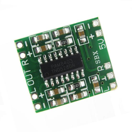 Super Mini Digital 2x3W Klasse D Verstärkerplatine PAM8403 2,5-5V USB-Stromversorgung