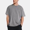 Under Armour Letter Print Loose Crew Neck Short Sleeve T-Shirt Men Tops Silver-Gray 1385573-024