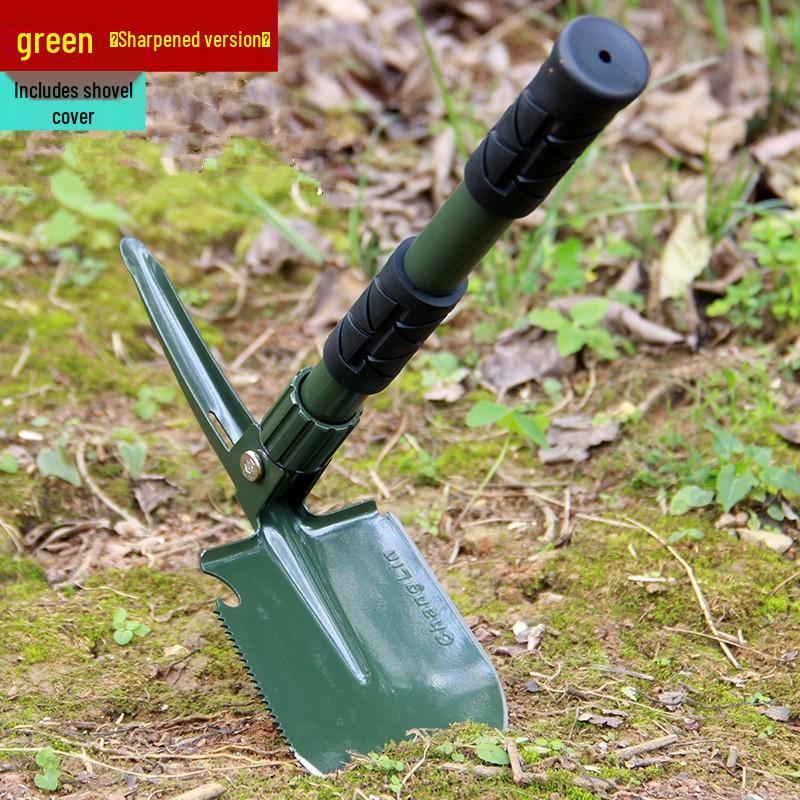Portable Multifunctional Folding Shovel: Compact German Design for Outdoor, Fishing, Car Use