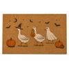 Cute Ducks Halloween Doormat Witch Duck Pumpkin Printed Mats Custom Personalized Housewarming Gifts Coir Rug For Holiday Decor
