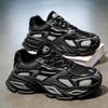 Men's shoes autumn new breathable shoes men's sports shoes trend versatile thick-soled heightening casual running shoes