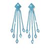Super Flash Water Drop Full Diamond Fringed Earrings Women'S Long Temperament Super Fairy Fashion Thin High-End Earrings