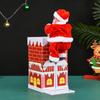 Electric Music Santa Claus Climbing Chimney Toy - Creative Christmas Gift & Ornament for Kids