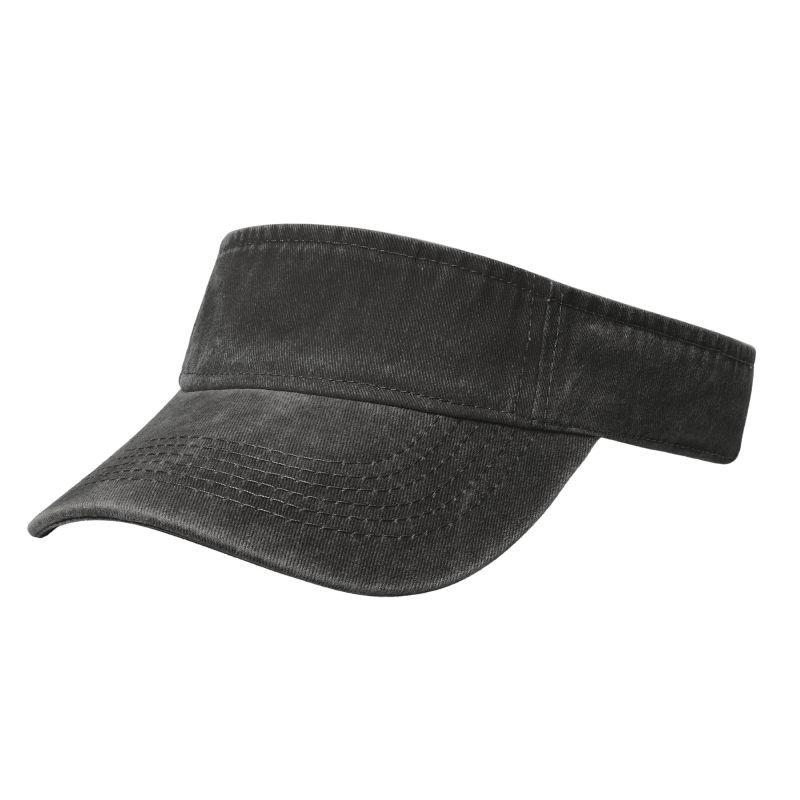 Wear Athletic Visor Sun Sports Visor Hat Visor Adjustable Cap for Women Men Adjustable Cotton Beach Baseball Tennis Golf Hat чёрный