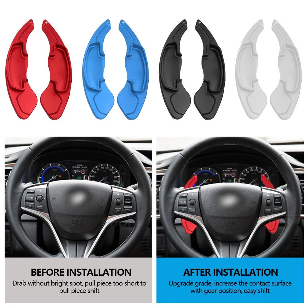 2pcs Aluminum Steering Wheel Shift Paddle Shifter Extension For Honda Spirior Accord Odyssey AVANCIER Acura CR-V UR-V CIVIC