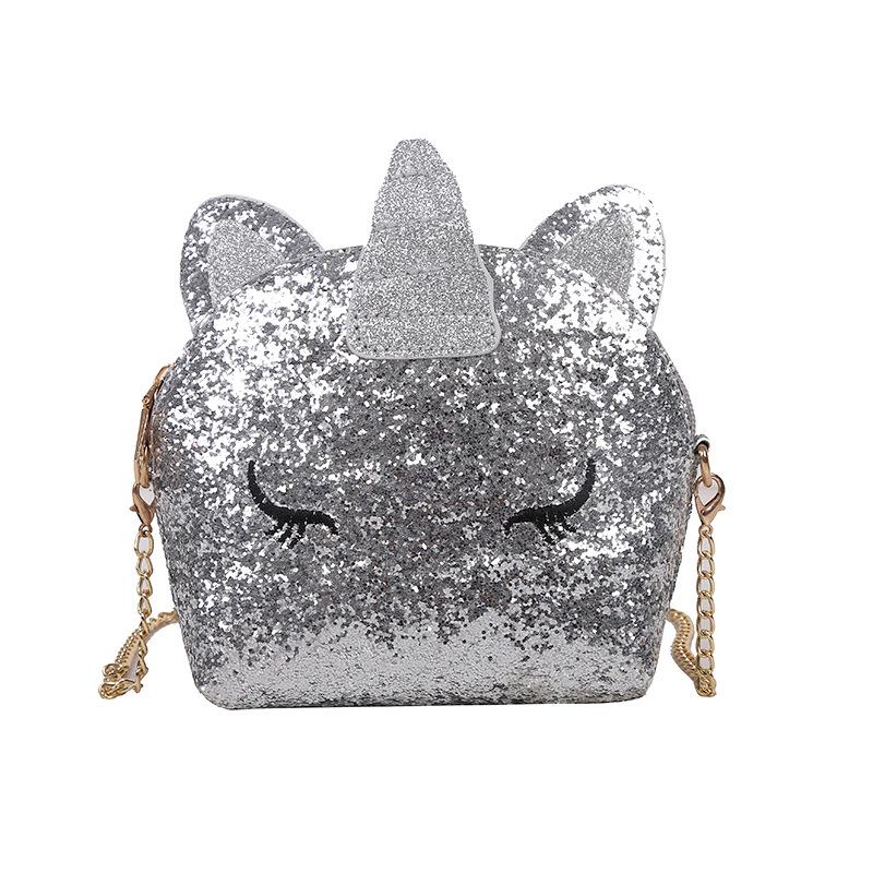 

Kids Mini Handbag Cartoon Sequins Crossbody Bags For Girls Leather Purses And Handbags Children Coin Wallet Shoulder Bag