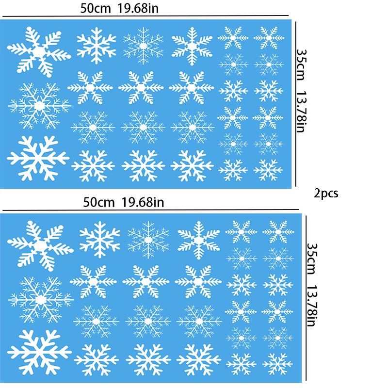 Рождественские наклейки на окна в наличии: Дед Мороз, Олени и Снежинки